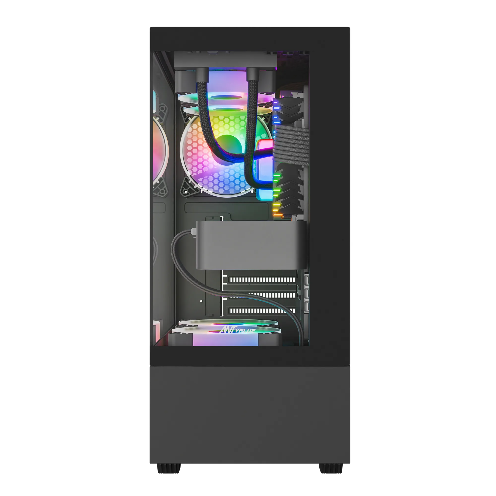 Ant Value Gaming Cabinet CV100 Black view 2
